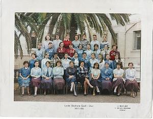 LYCEE STEPHANE GSELL 1958 1 ERE AB1 MME ALANO MME CLAMADIEU